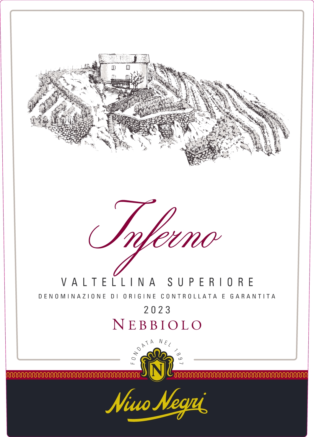 TABC label artwork for Nino Negri Inferno Valtellina Superiore