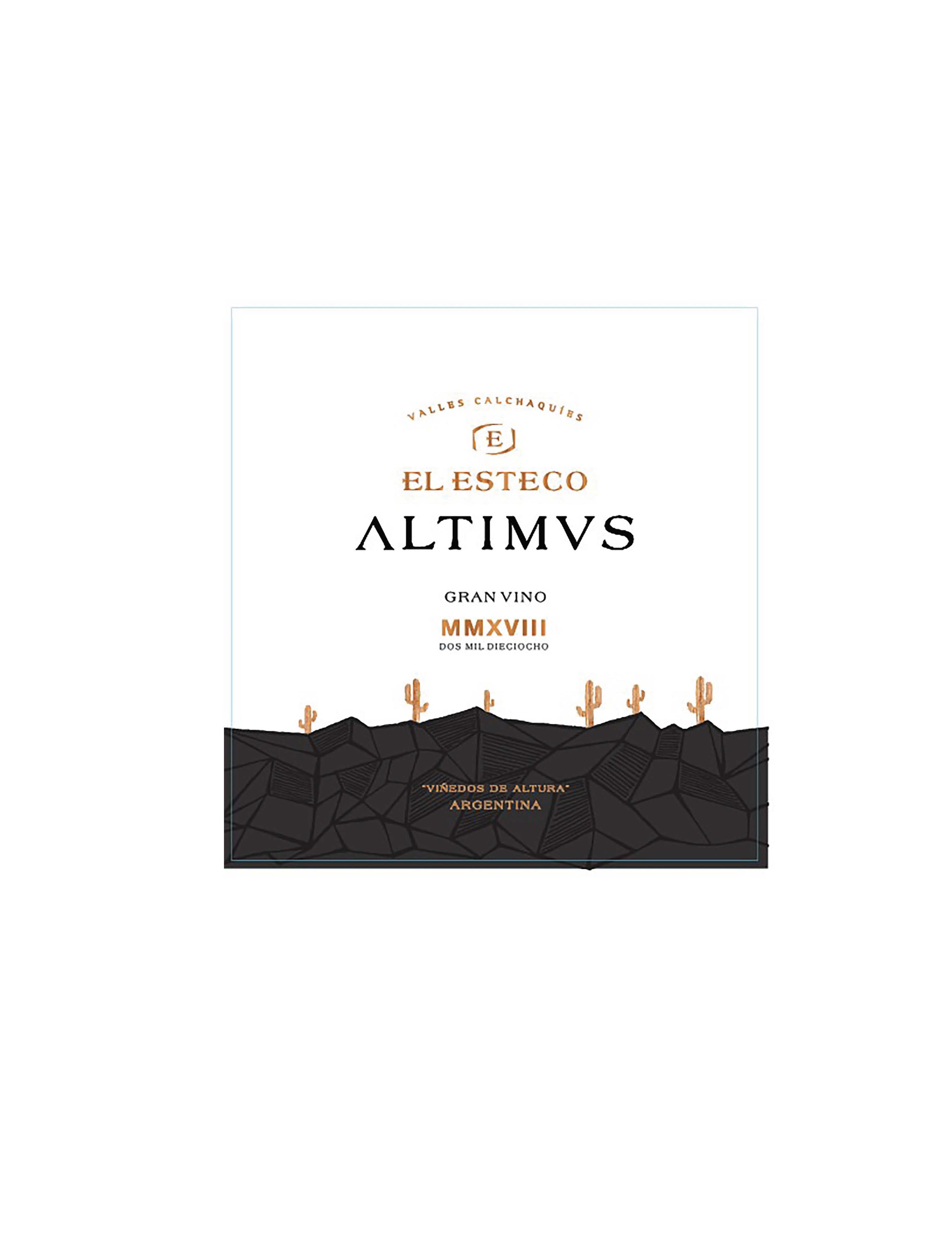 TABC label artwork for El Esteco Altimus Cabernet Sauvignon