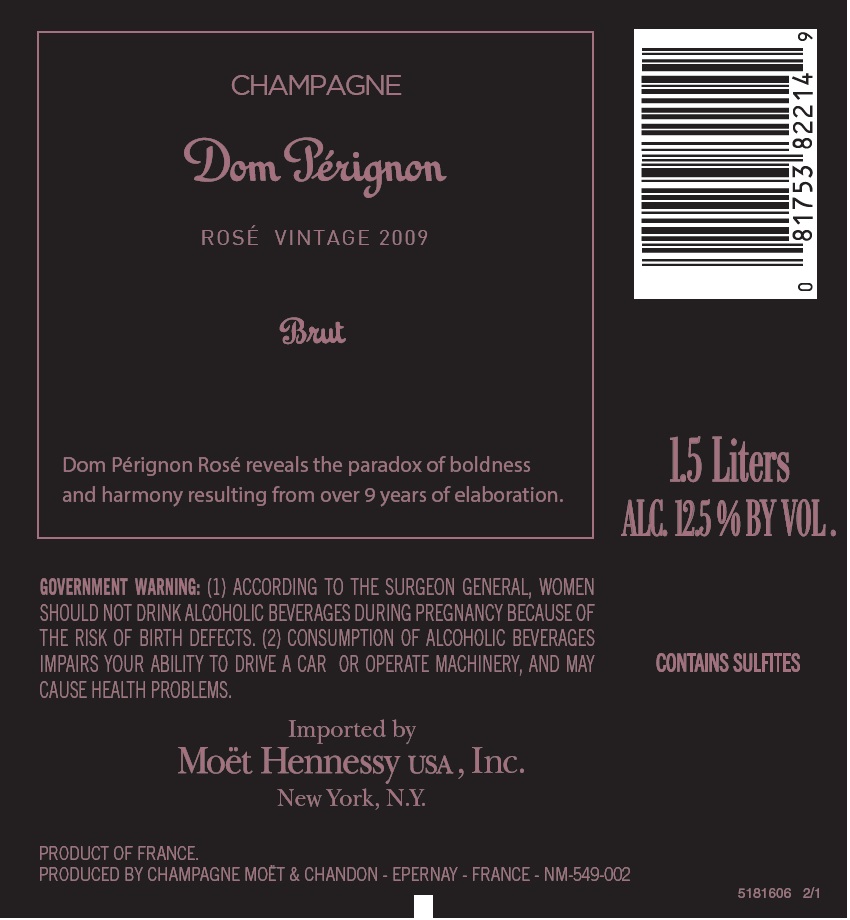 TABC label artwork for DOM PERIGNON ROSE LUMINOUS 5