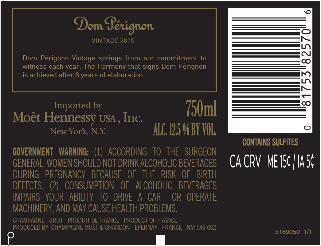 TABC label artwork for DOM PERIGNON BLANC LUMINOUS 5