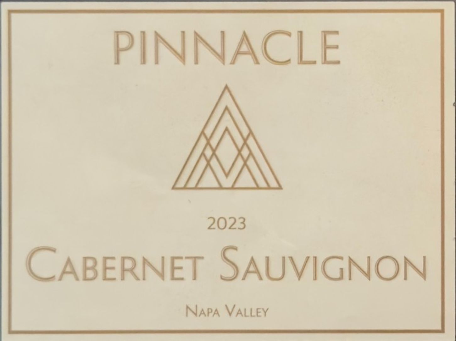 TABC label artwork for Pinnacle Napa Cabernet Sauvignon