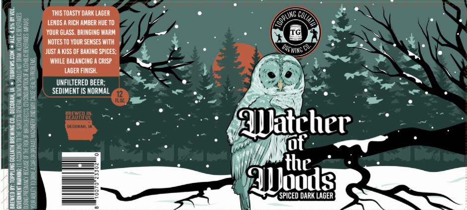 TABC label artwork for Watcher of the Woods