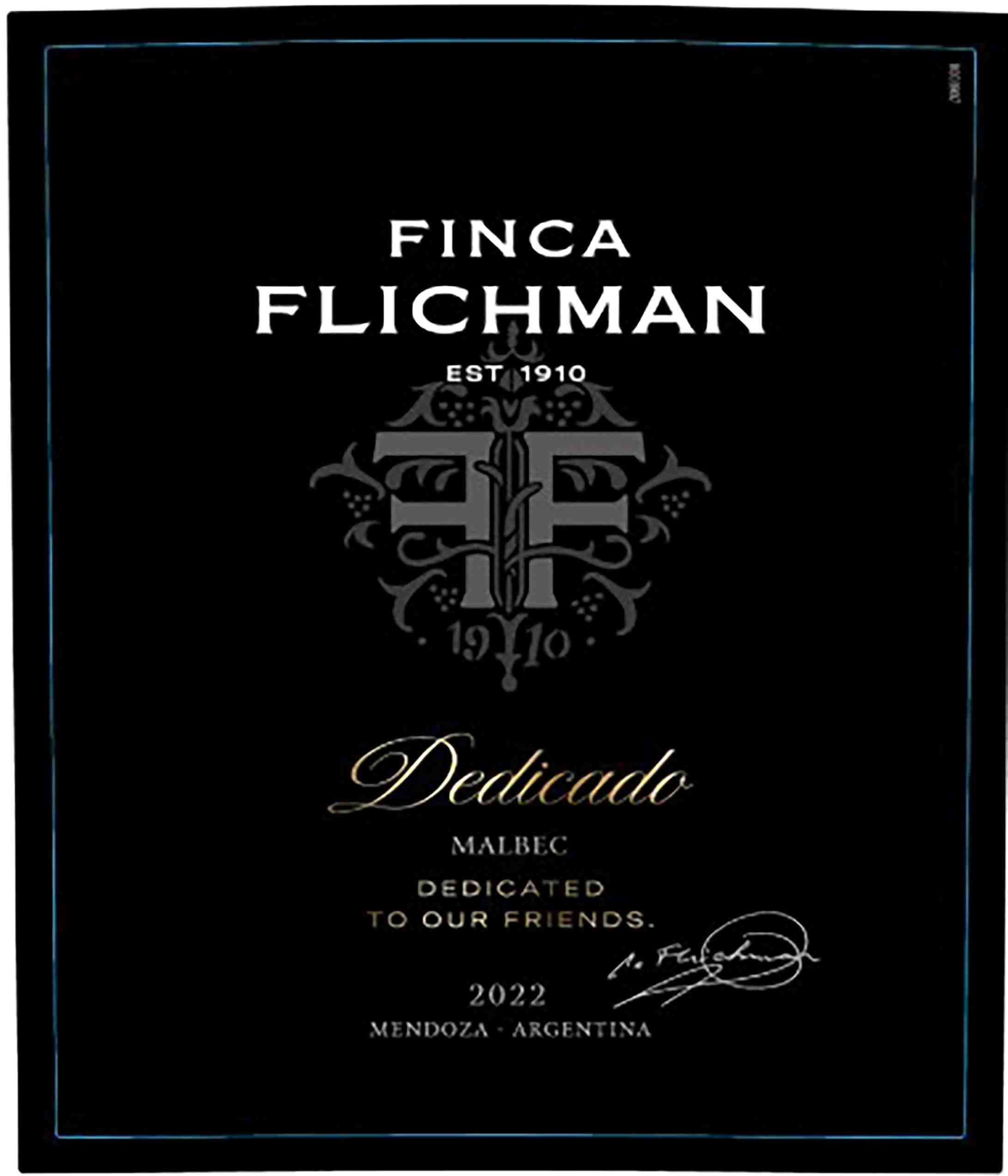 TABC label artwork for DEDICADO MALBEC MENDOZA