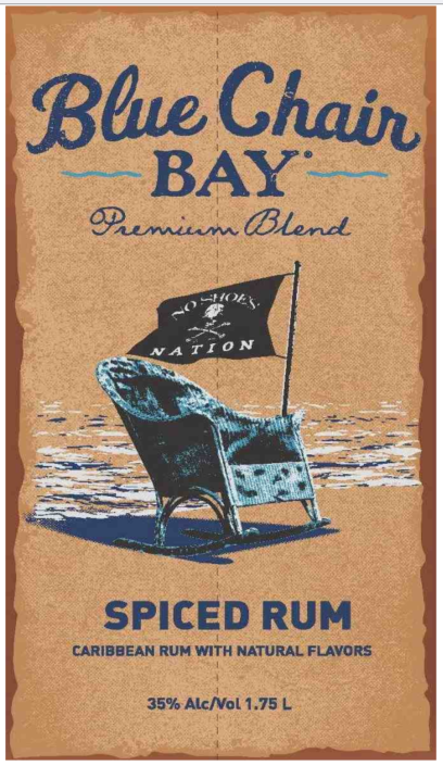 TABC label artwork for Blue Chair Bay Spiced Rum
