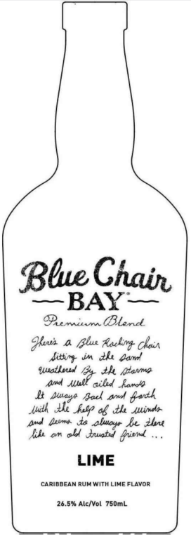TABC label artwork for Blue Chair Bay Lime