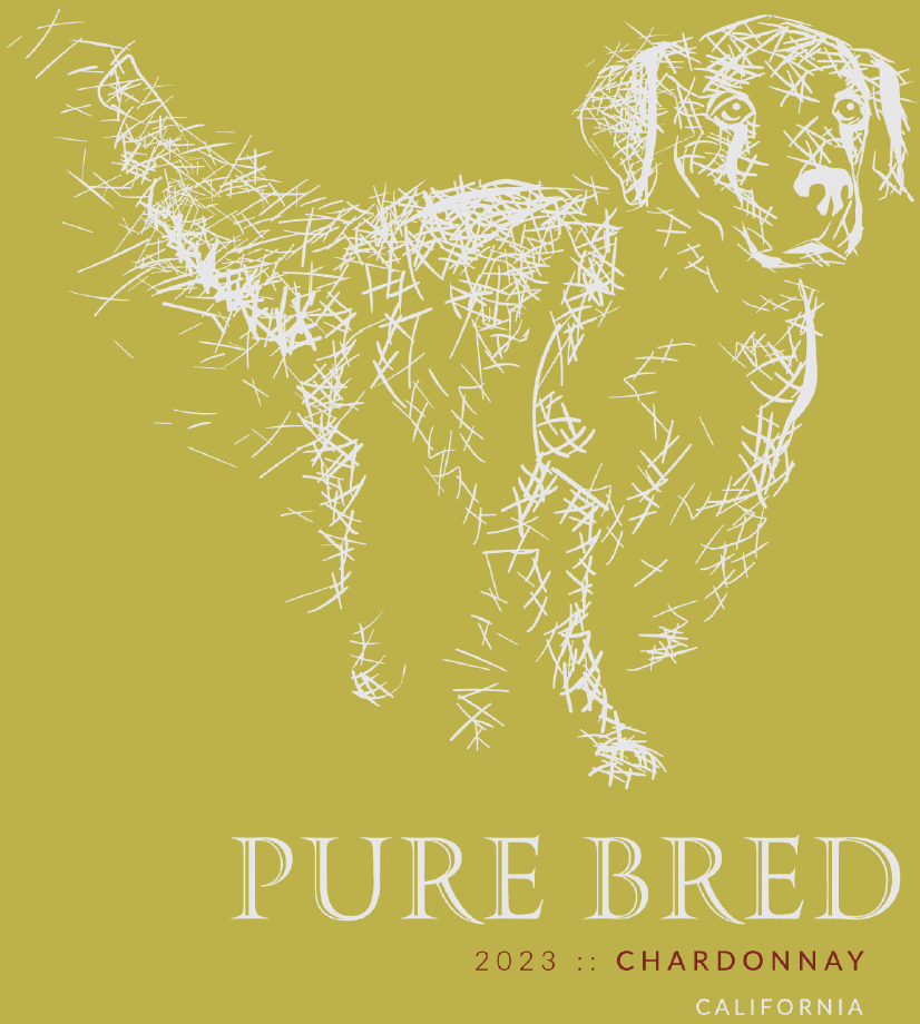 TABC label artwork for Pure Bred Chardonnay
