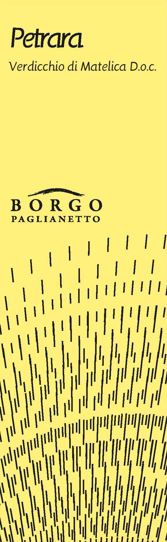 TABC label artwork for Borgo Paglianetto, Verdicchio di Matelica 'Petrara'
