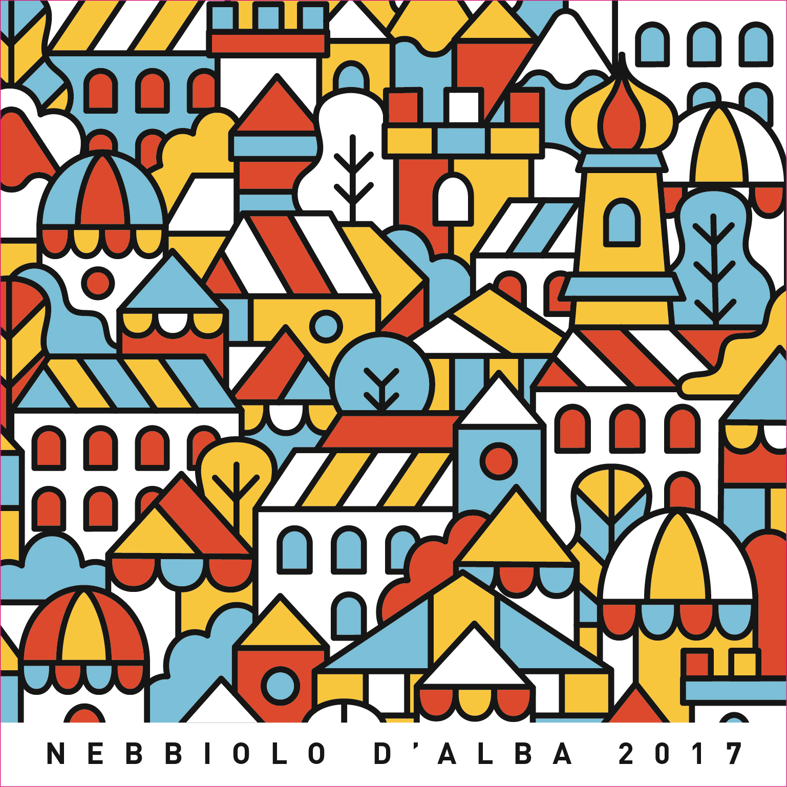 TABC label artwork for David Fletcher, Langhe Nebbiolo