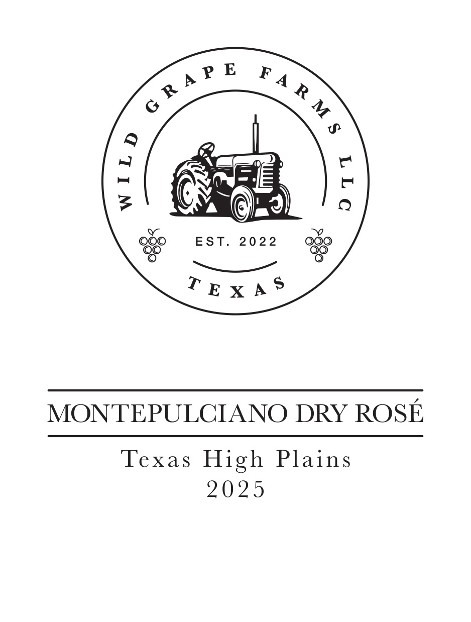 TABC label artwork for Wild Grape Farms Montepulciano