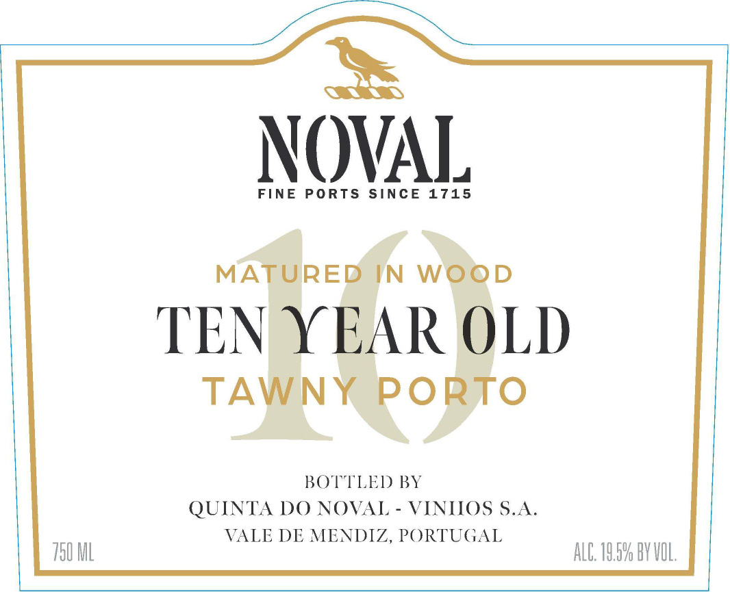 TABC label artwork for Noval 10YR Tawny Porto