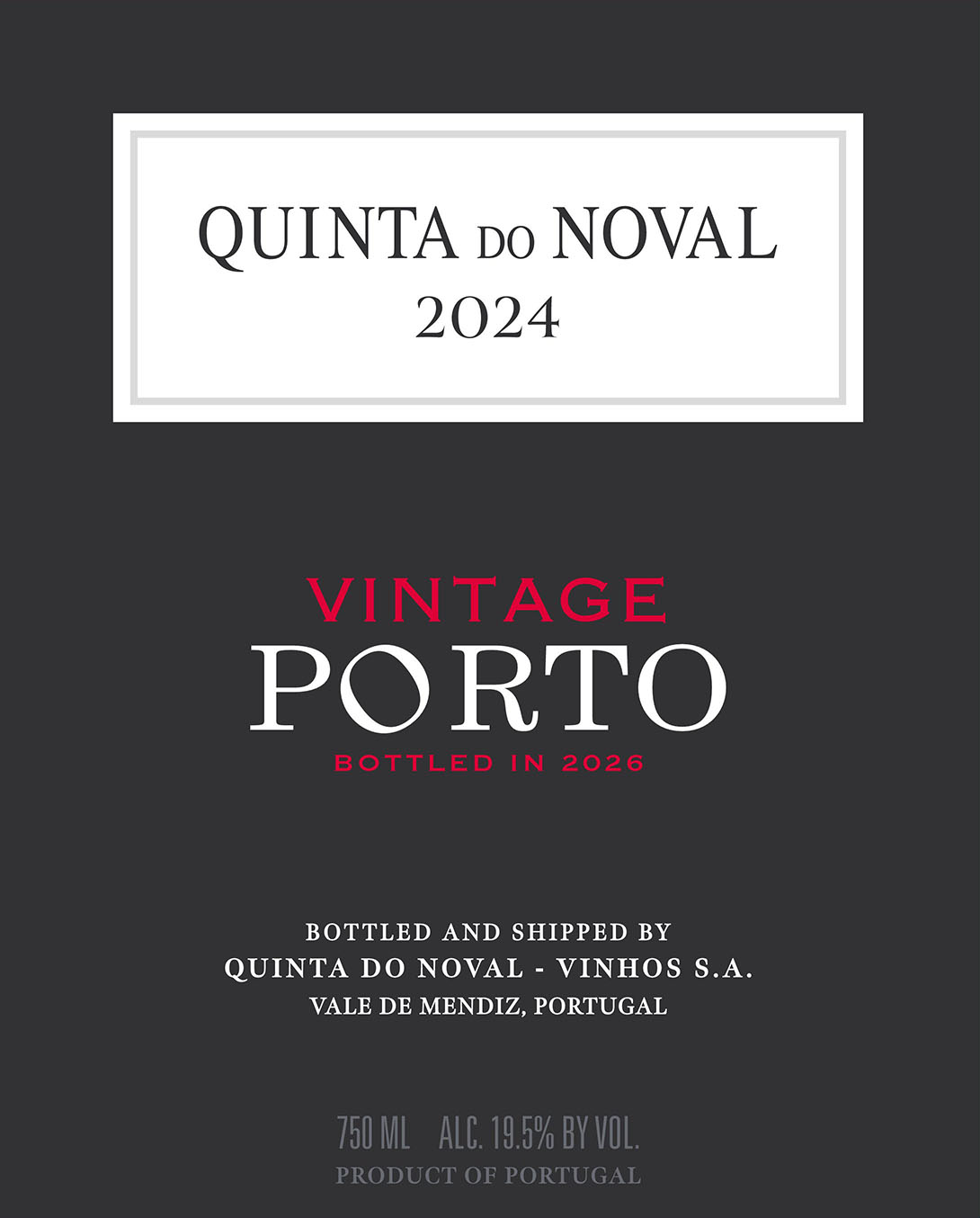 TABC label artwork for Quinta do Noval Vintage Porto