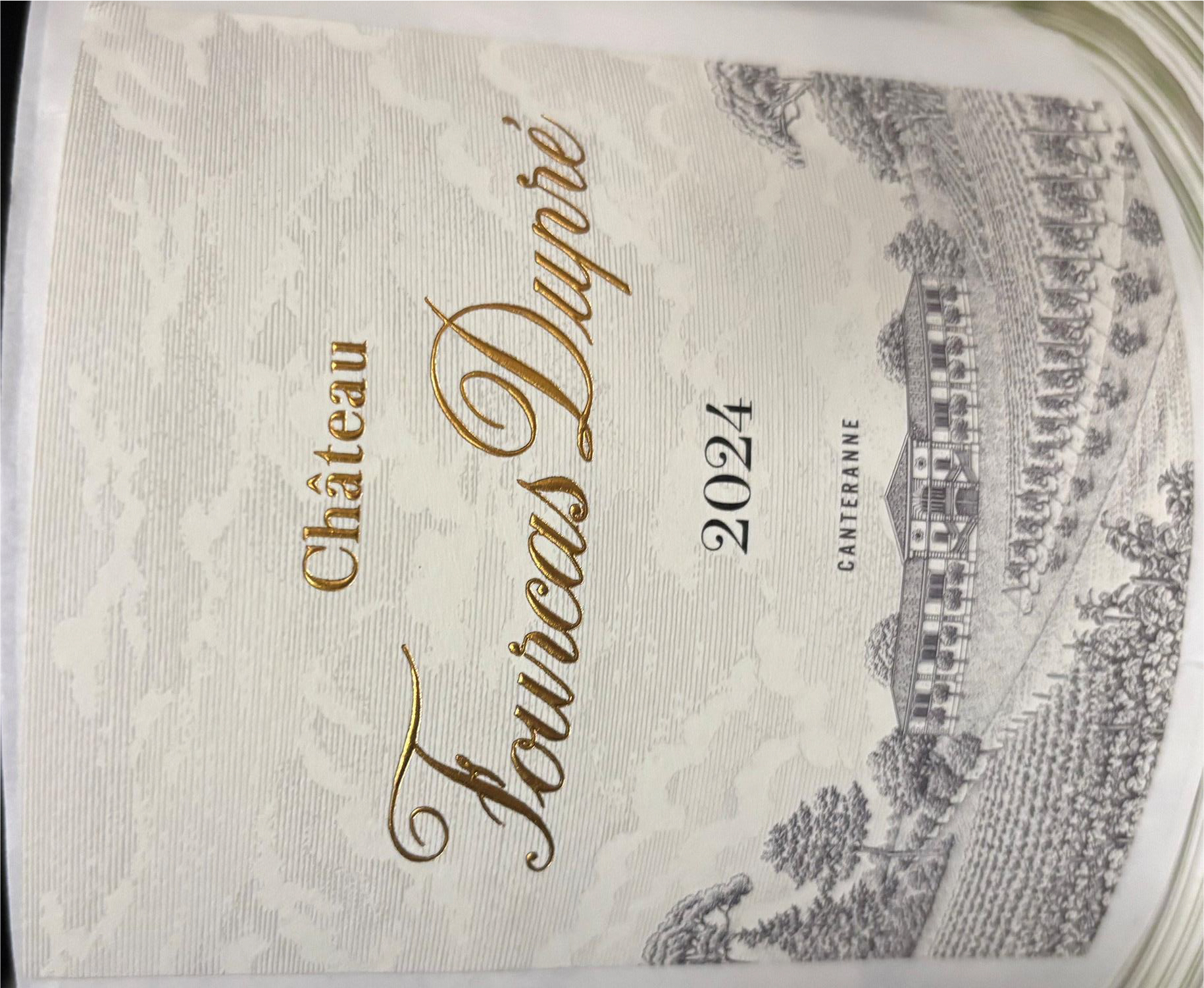 TABC label artwork for Chateau Fourcas Dupre Blanc