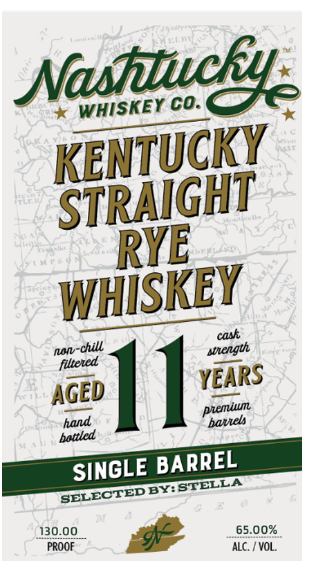 TABC label artwork for NASHTUCKY WHISKEY CO. KENTUCKY STRAIGHT RYE WHISKEY