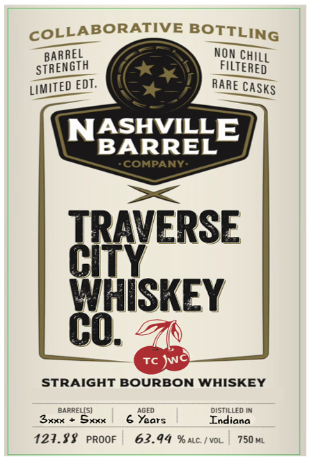 TABC label artwork for NASHVILLE BARREL COMPANY STRAIGHT BOURBON WHISKEY