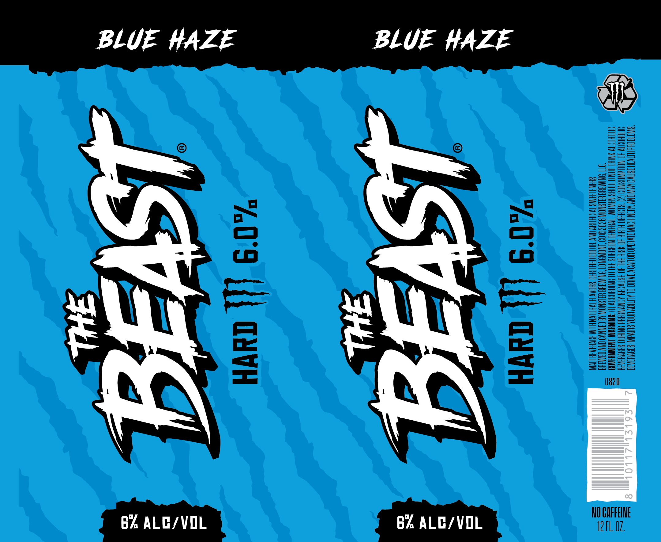 TABC label artwork for The Beast Blue Haze