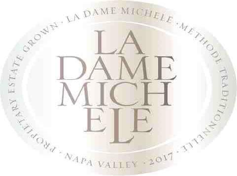 TABC label artwork for La Dame Michele Blanc De Blanc Sparkling Wine Napa Valley