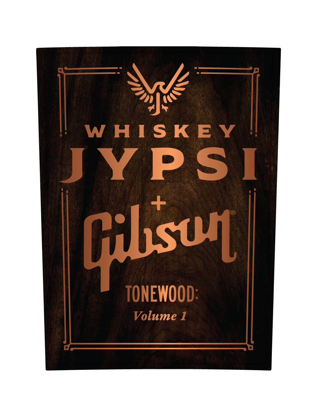 TABC label artwork for Whiskey Jypsi Gibson Tonewood Volume 1