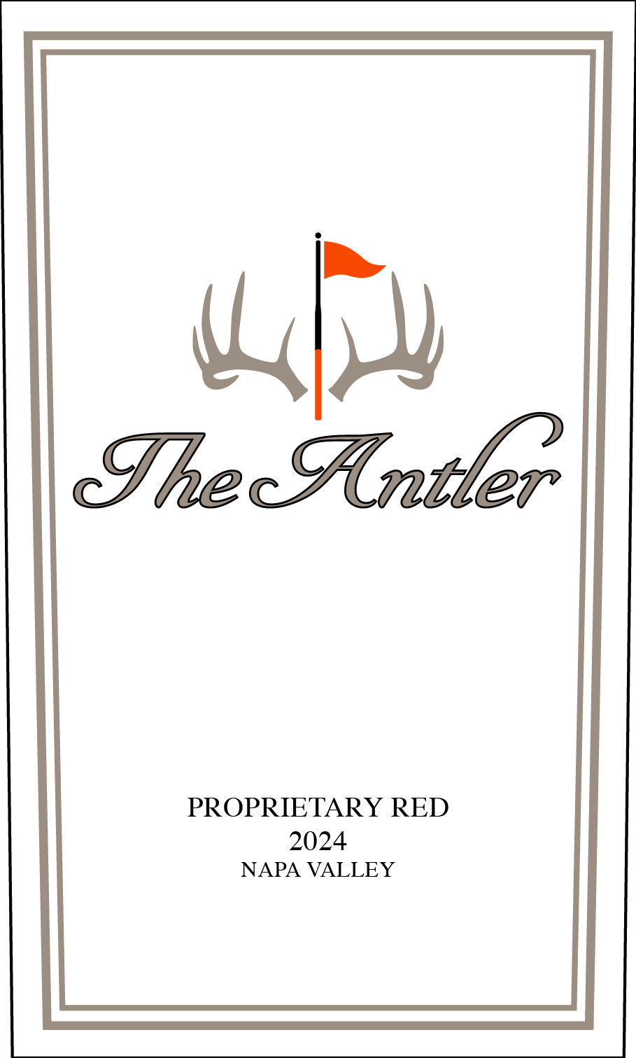 TABC label artwork for The Antler Proprietary Red Wine Napa Valley