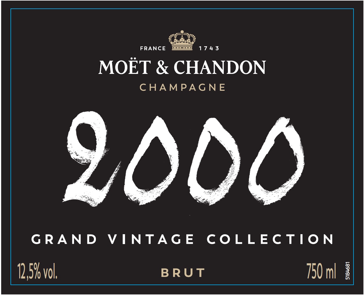 TABC label artwork for MOET & CHANDON GRAND VINTAGE COLLECTION 2000