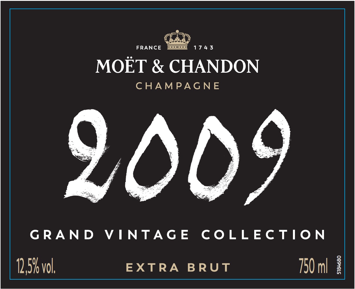 TABC label artwork for MOET & CHANDON GRAND VINTAGE COLLECTION 2009 CHALK