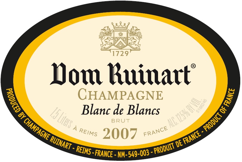 TABC label artwork for DOM RUINART BLANC DE BLANCS 2007 GIFTBOX