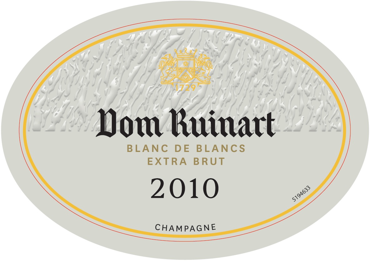 TABC label artwork for DOM RUINART BLANC DE BLANCS 2010