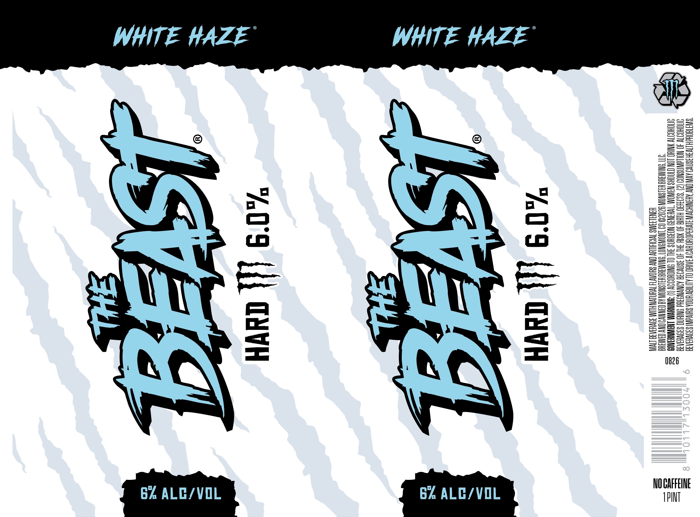 TABC label artwork for MONSTER BREWING THE BEAST WHITE HAZE