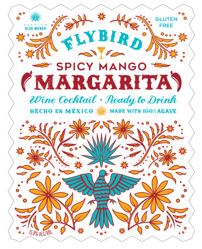 TABC label artwork for Flybird Spicy Mango