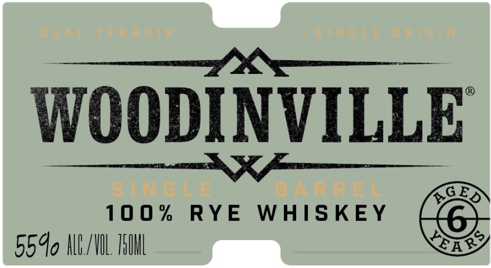 TABC label artwork for WOODINVILLE SELECT BARREL PRIVATE SELECT 100% RYE 6 YEARS