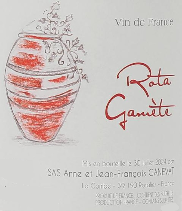 TABC label artwork for ANNE ET JEAN FRANCOIS GANEVAT ROTA GAMETE