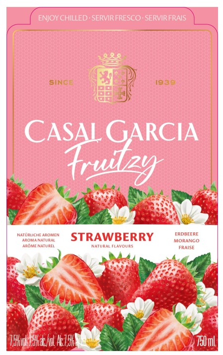 TABC label artwork for CASAL GARCIA FRUITZY STRAWBERRY