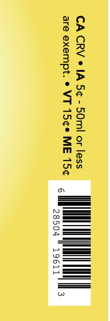 TABC label artwork for Lume Lemon Drop Shot Turn Up The Bright Side