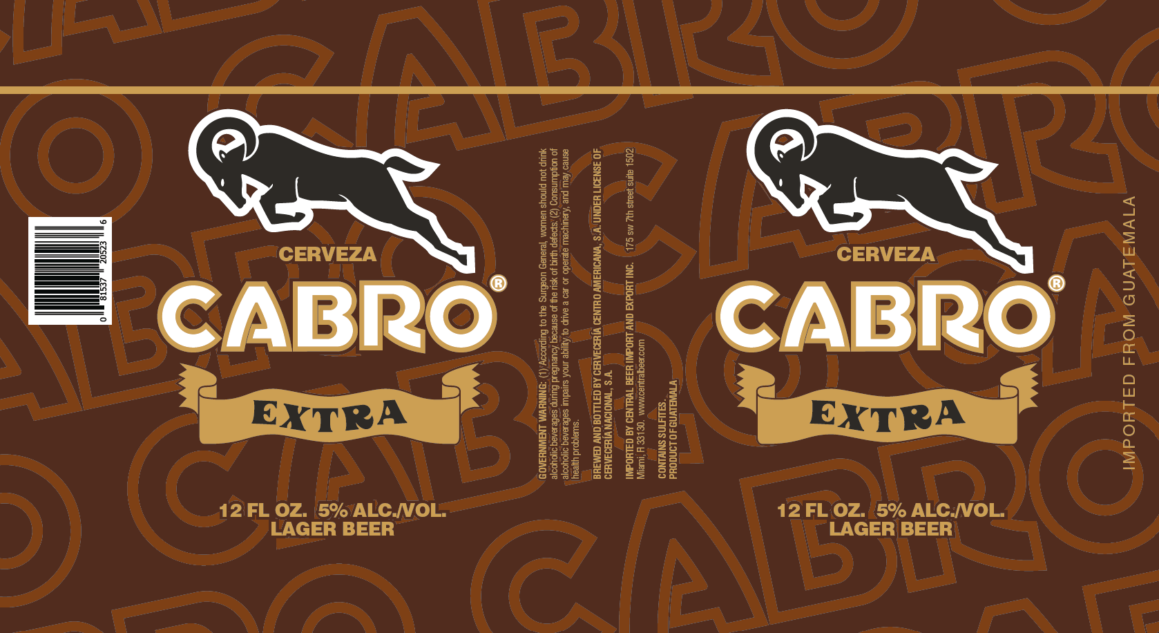 TABC label artwork for CABRO EXTRA