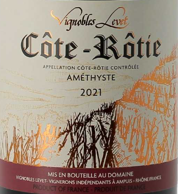 TABC label artwork for DOMAINE LEVET AMETHYSTE