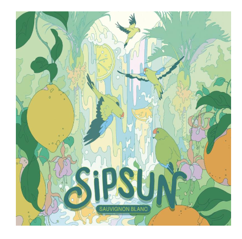 TABC label artwork for Sauvignon Blanc - SIPSUN