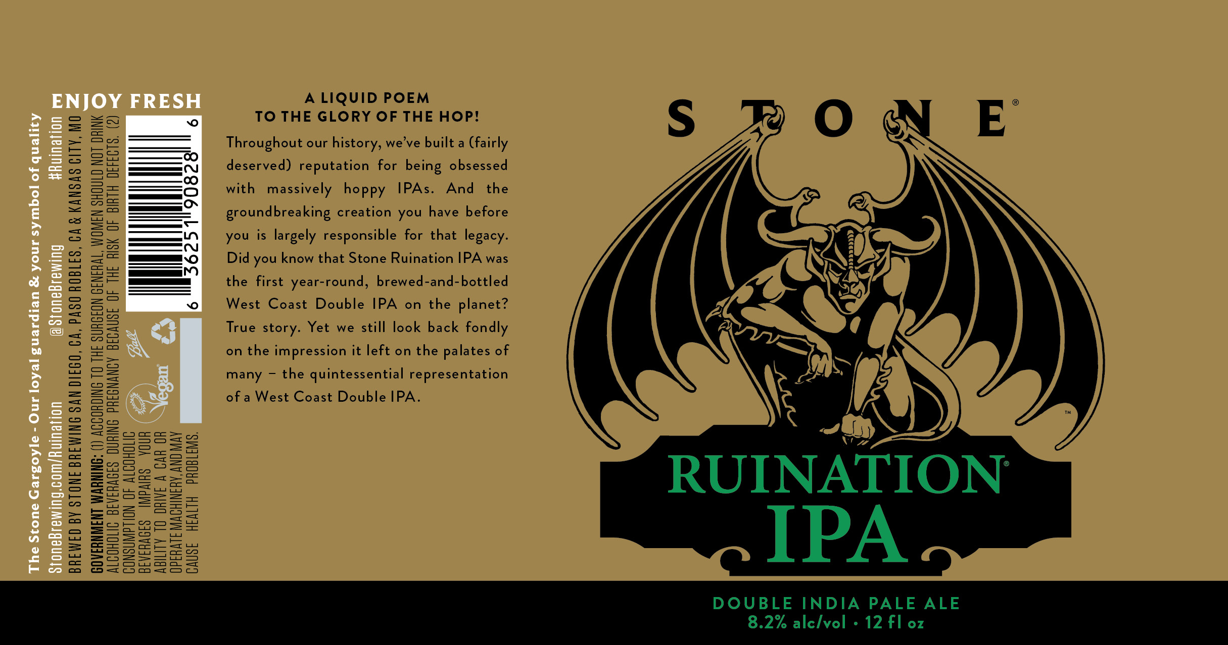 TABC label artwork for Ruination