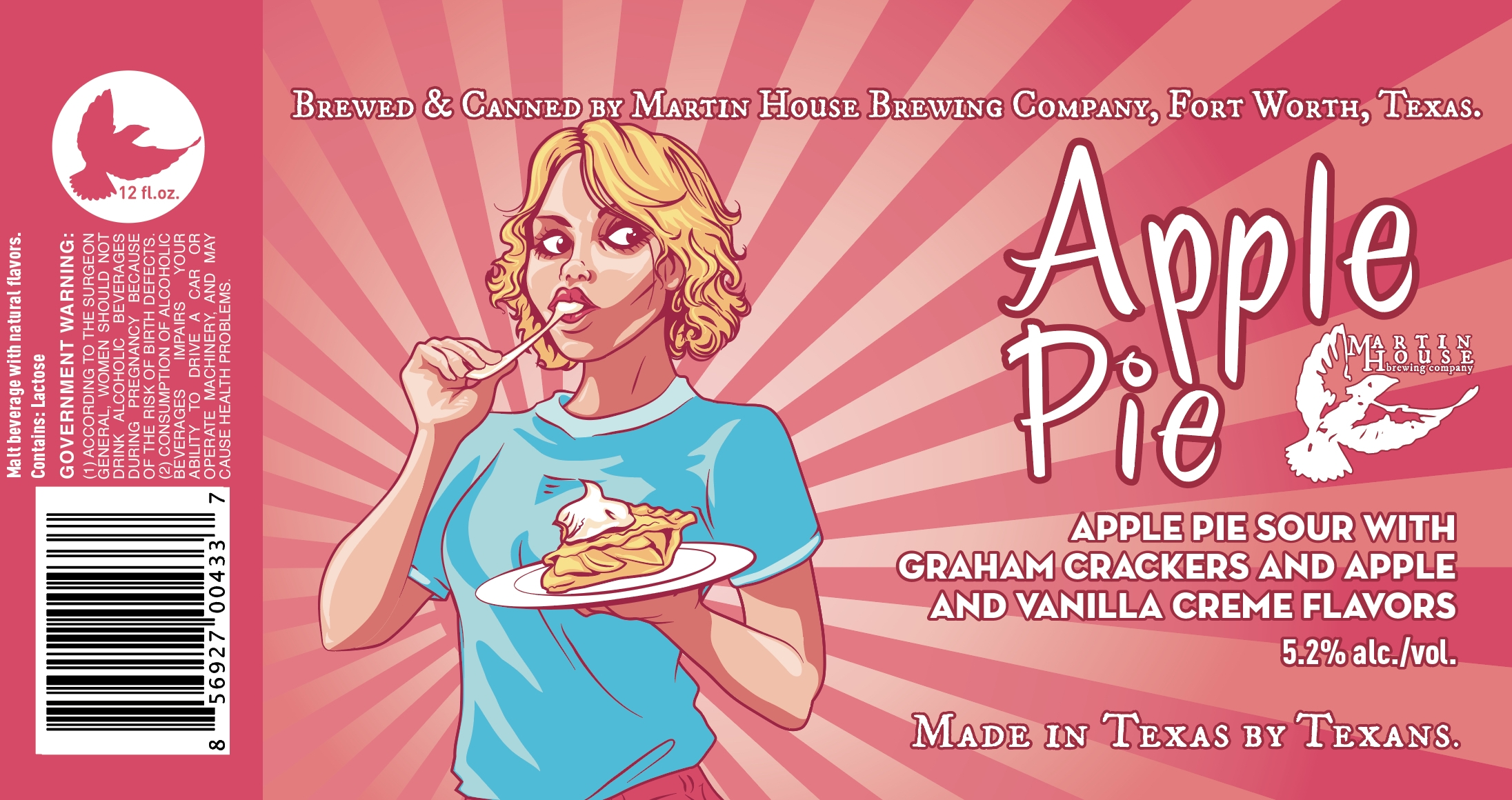 TABC label artwork for Apple Pie Can 2026