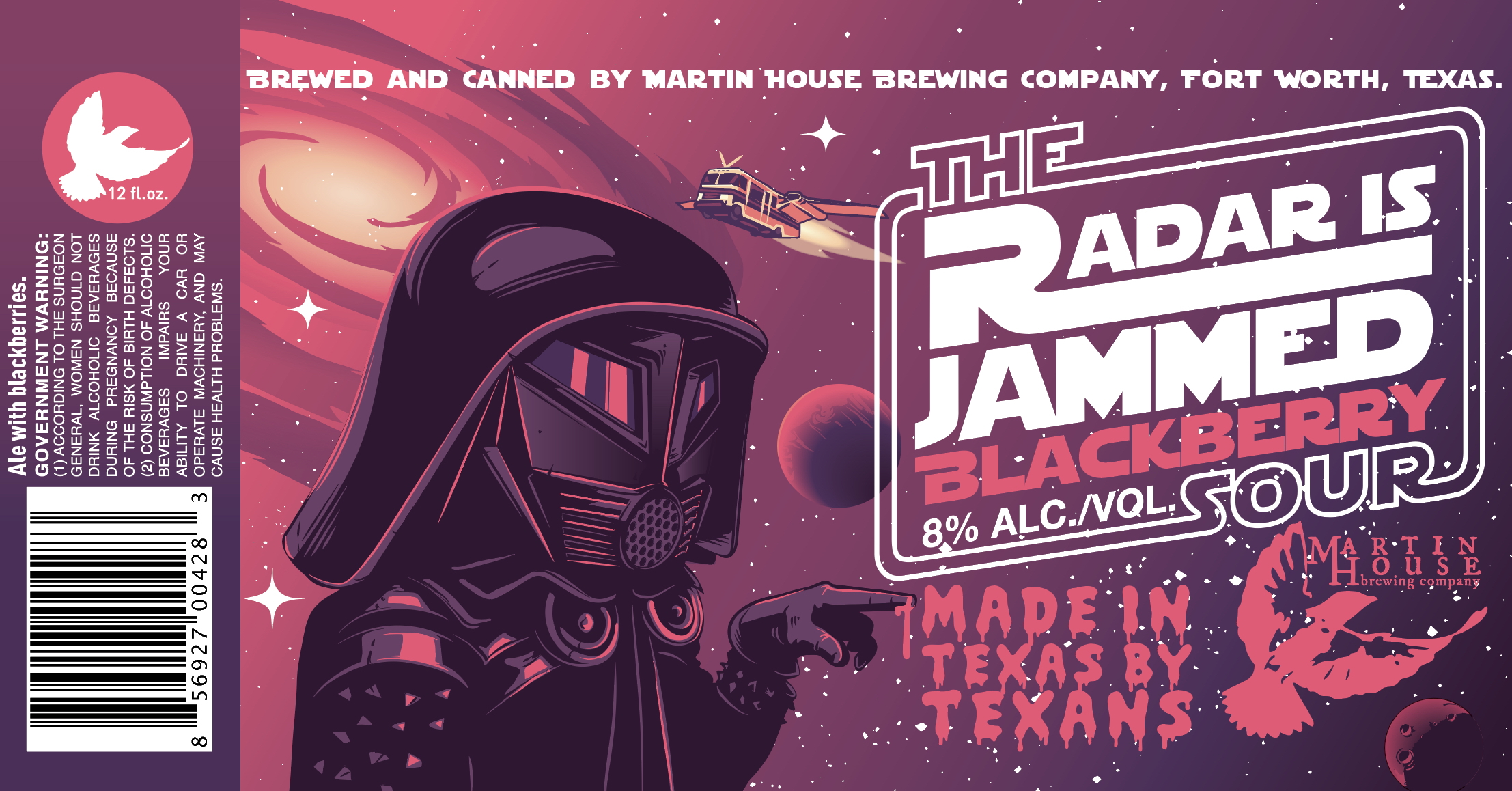 TABC label artwork for The Radar is Jammed Can