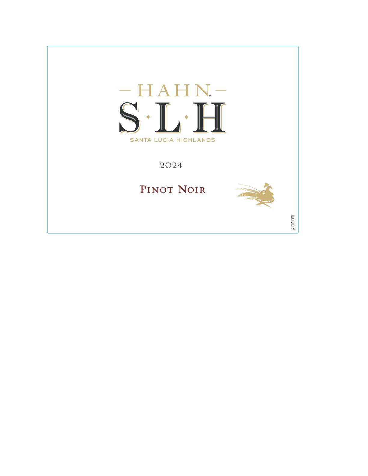 TABC label artwork for Hahn Pinot Noir Slh Santa Lucia Highlands