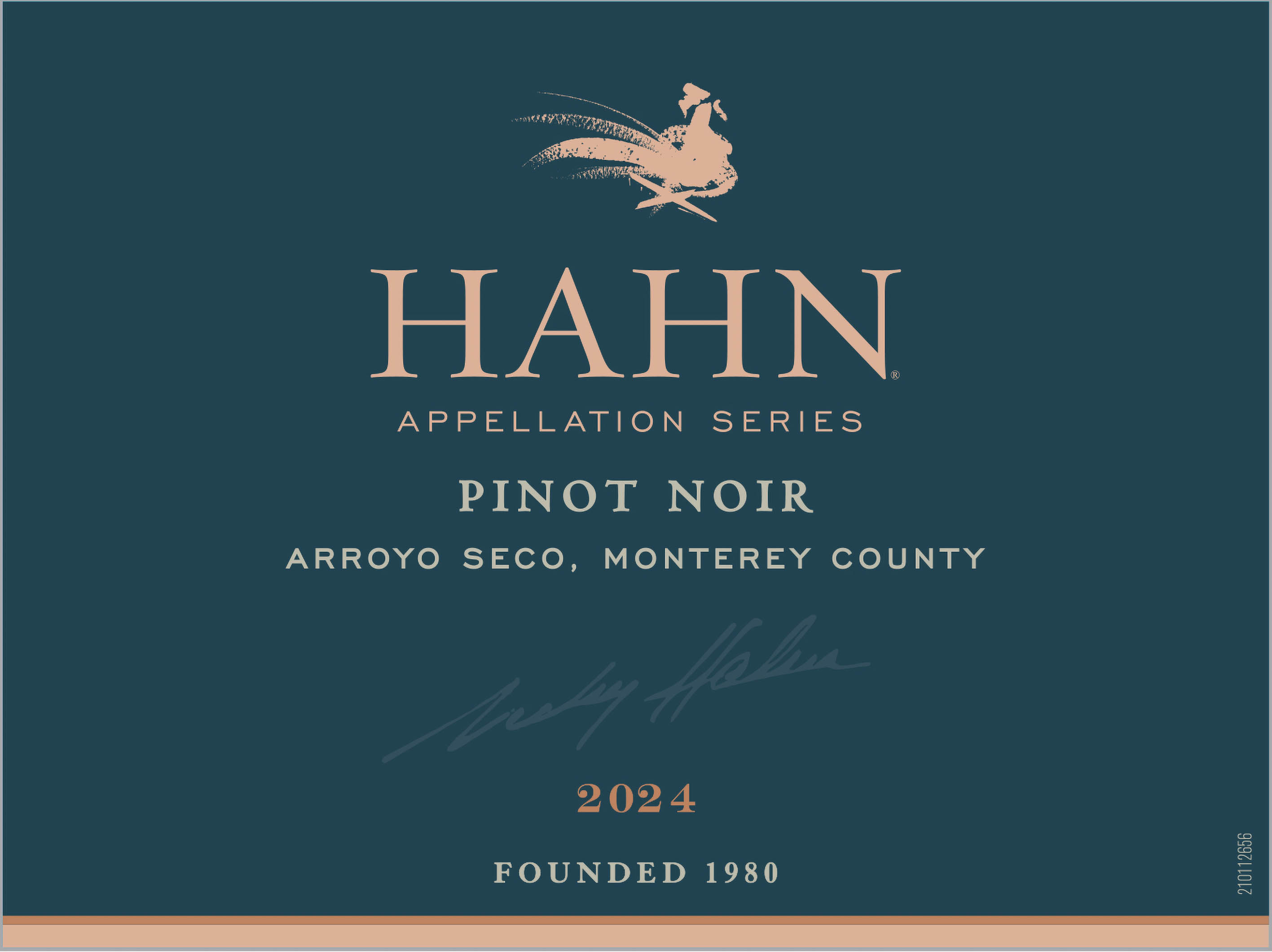 TABC label artwork for Hahn Pinot Noir Appellation Series Arroyo Seco