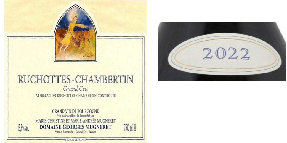 TABC label artwork for DOMAINE MUGNERET GIBOURG RUCHOTTES CHAMBERTIN