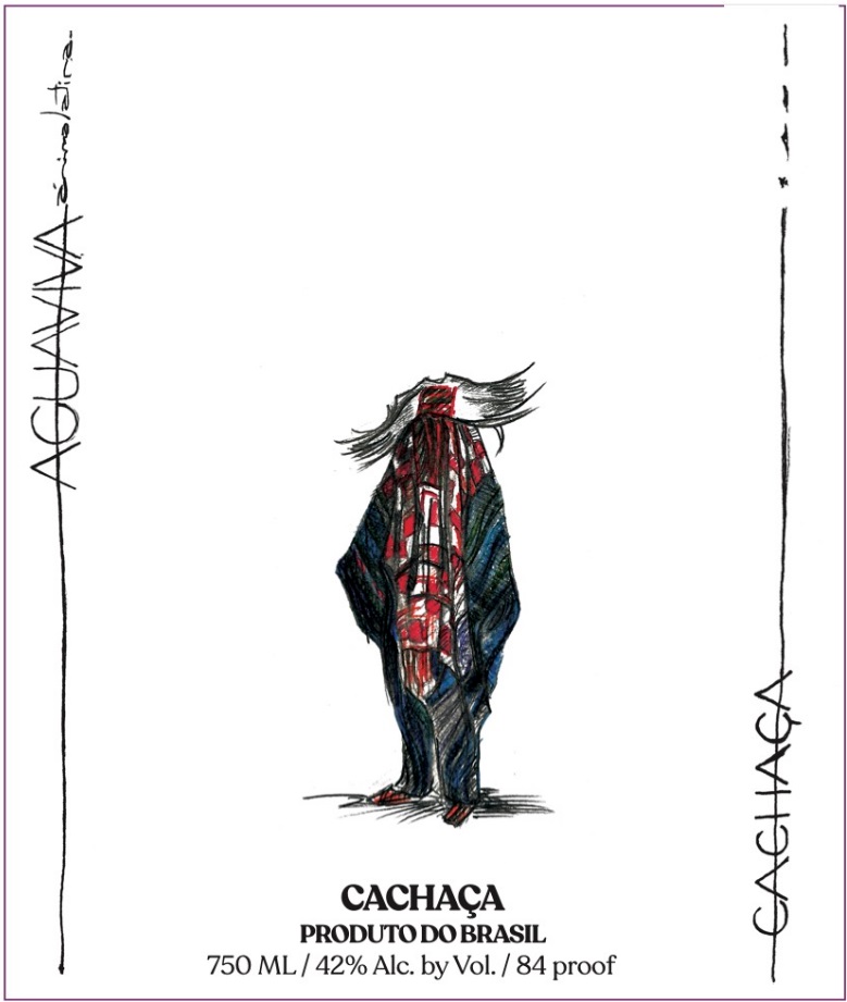 TABC label artwork for Aguaviva Cachaca