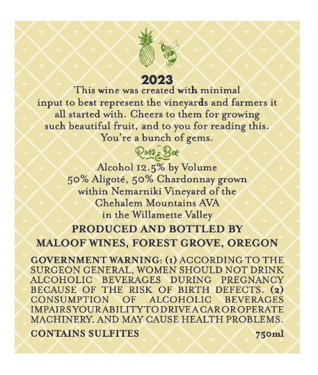 TABC label artwork for FANCY - MALOOF