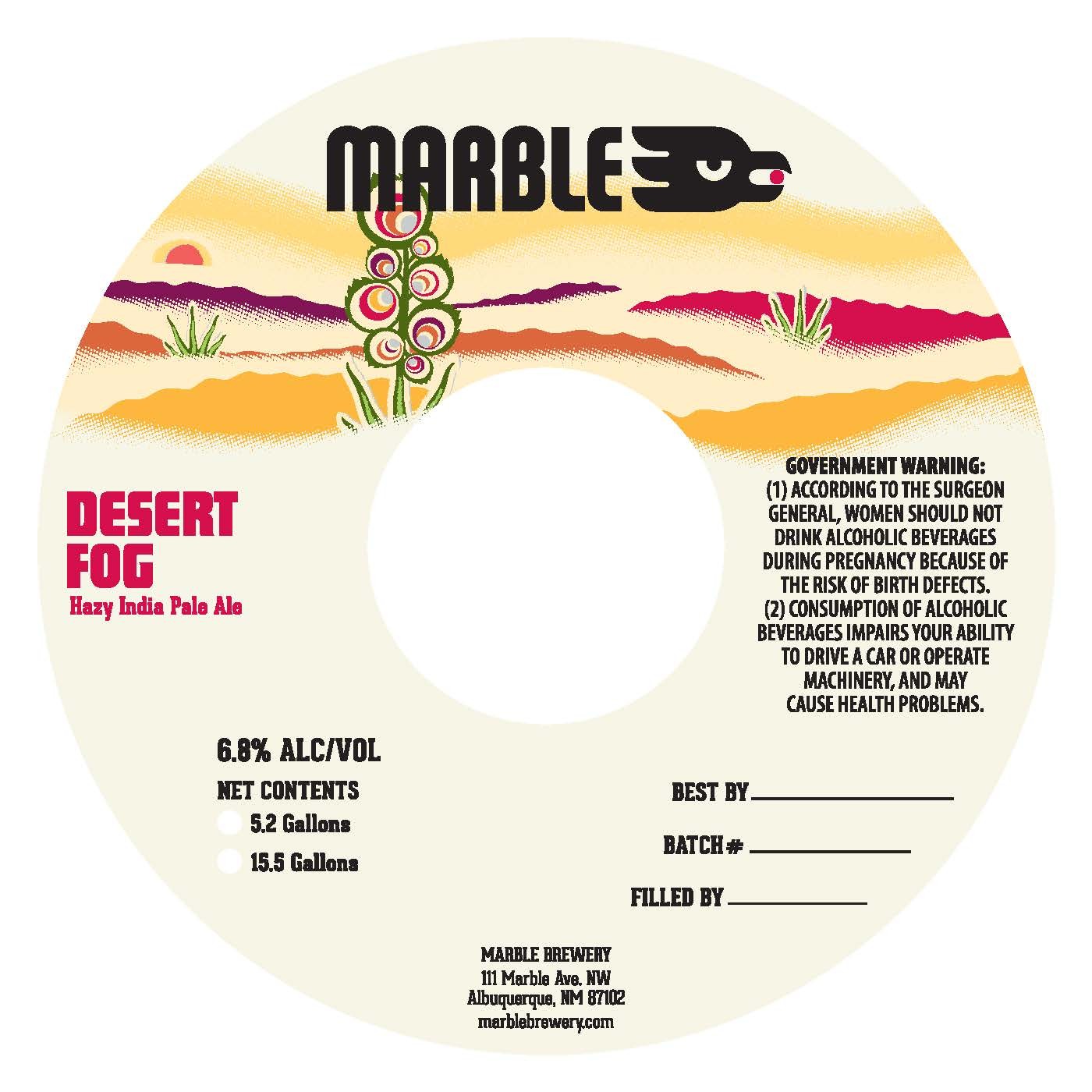 TABC label artwork for Desert Fog