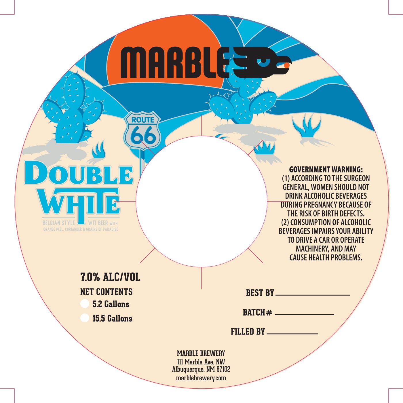 TABC label artwork for Double White