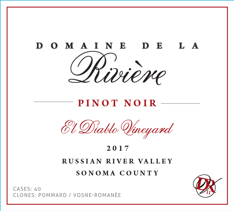 TABC label artwork for Domaine de La Riviere El Diablo Vineyard