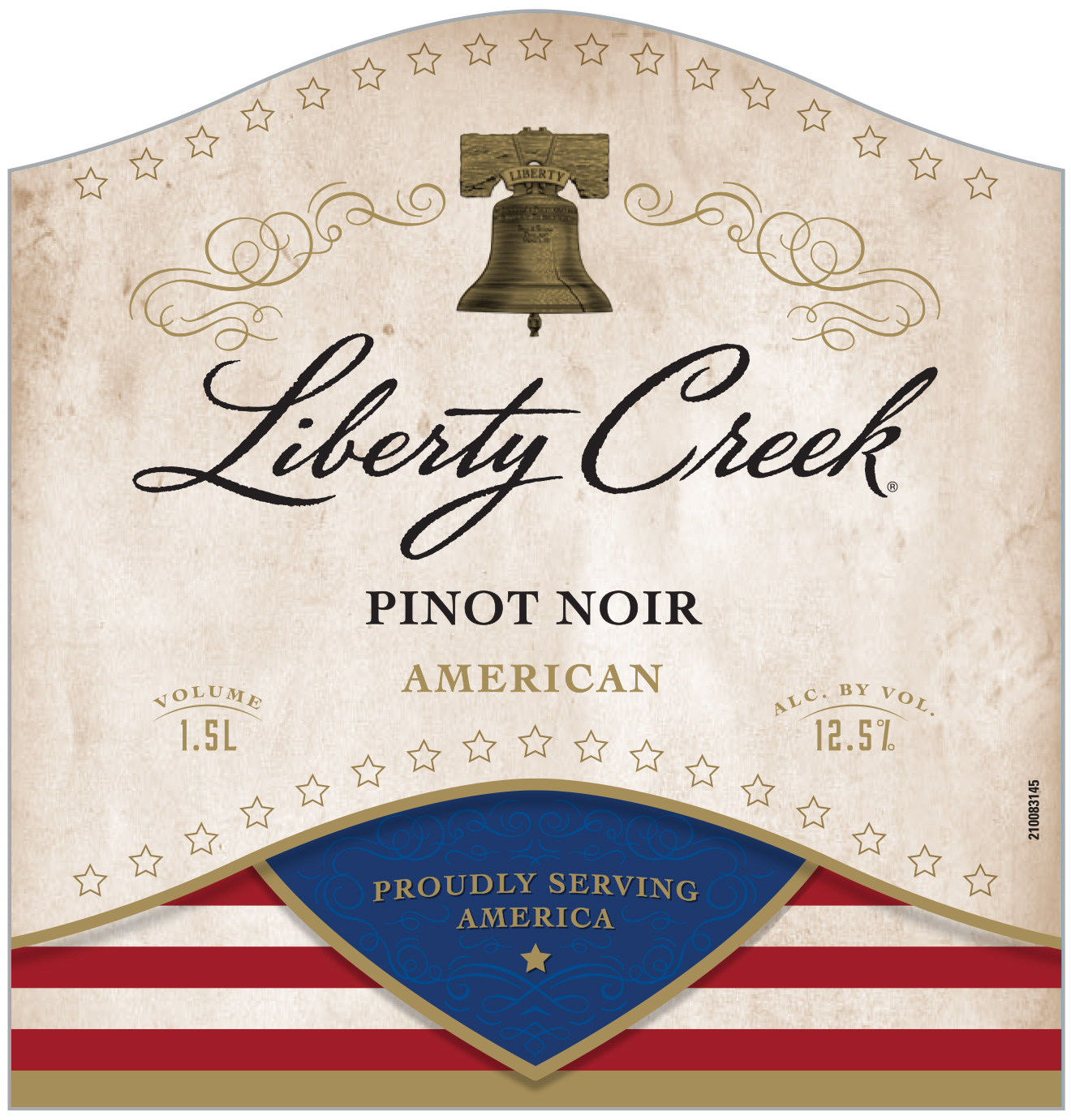 TABC label artwork for Liberty Creek Pinot Noir American