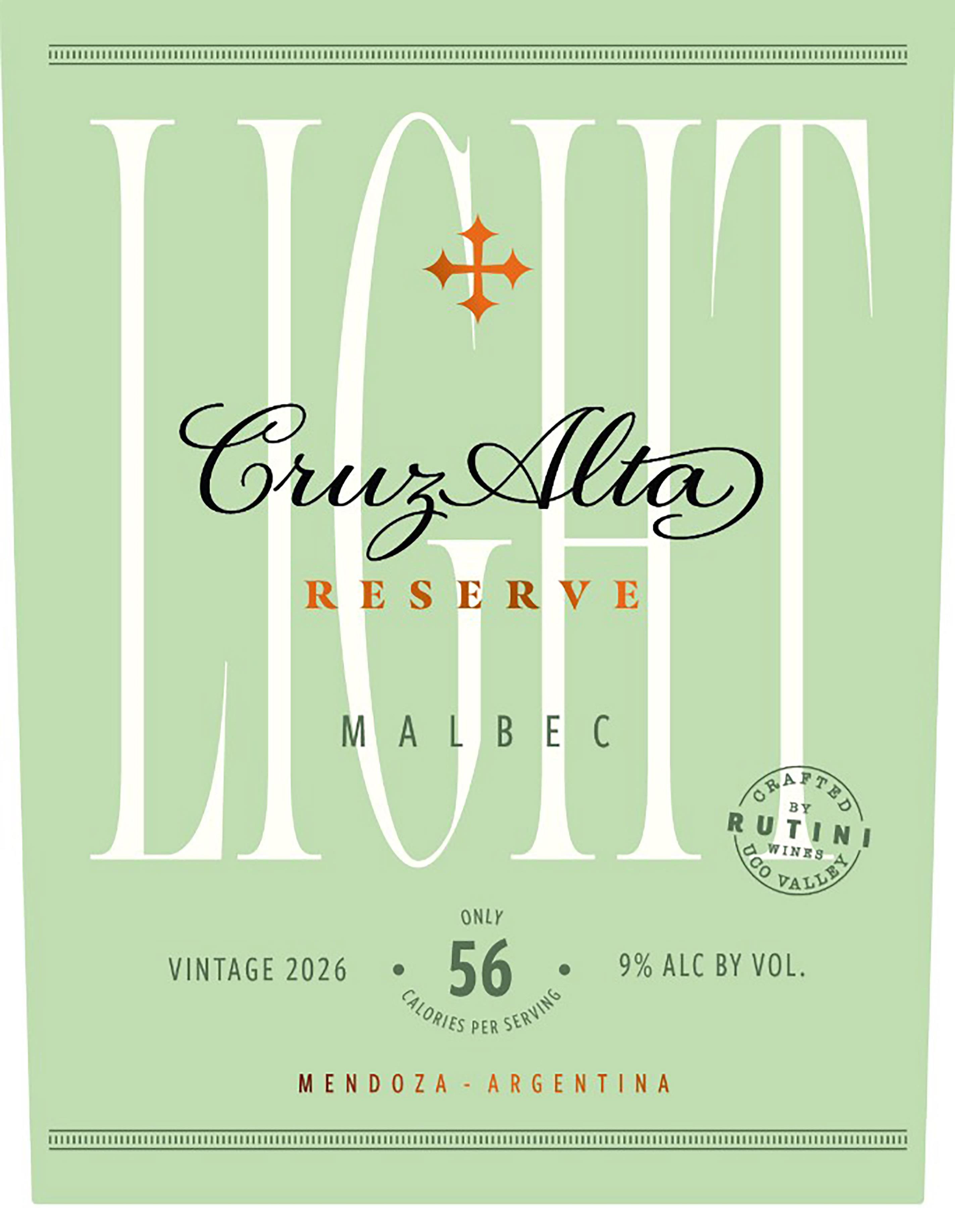 TABC label artwork for CRUZ ALTA MALBEC