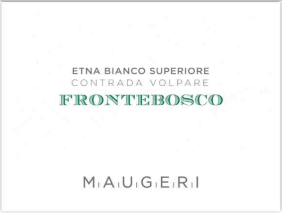 TABC label artwork for Maugeri Frontebosco Carricante Etna Bianco Superiore