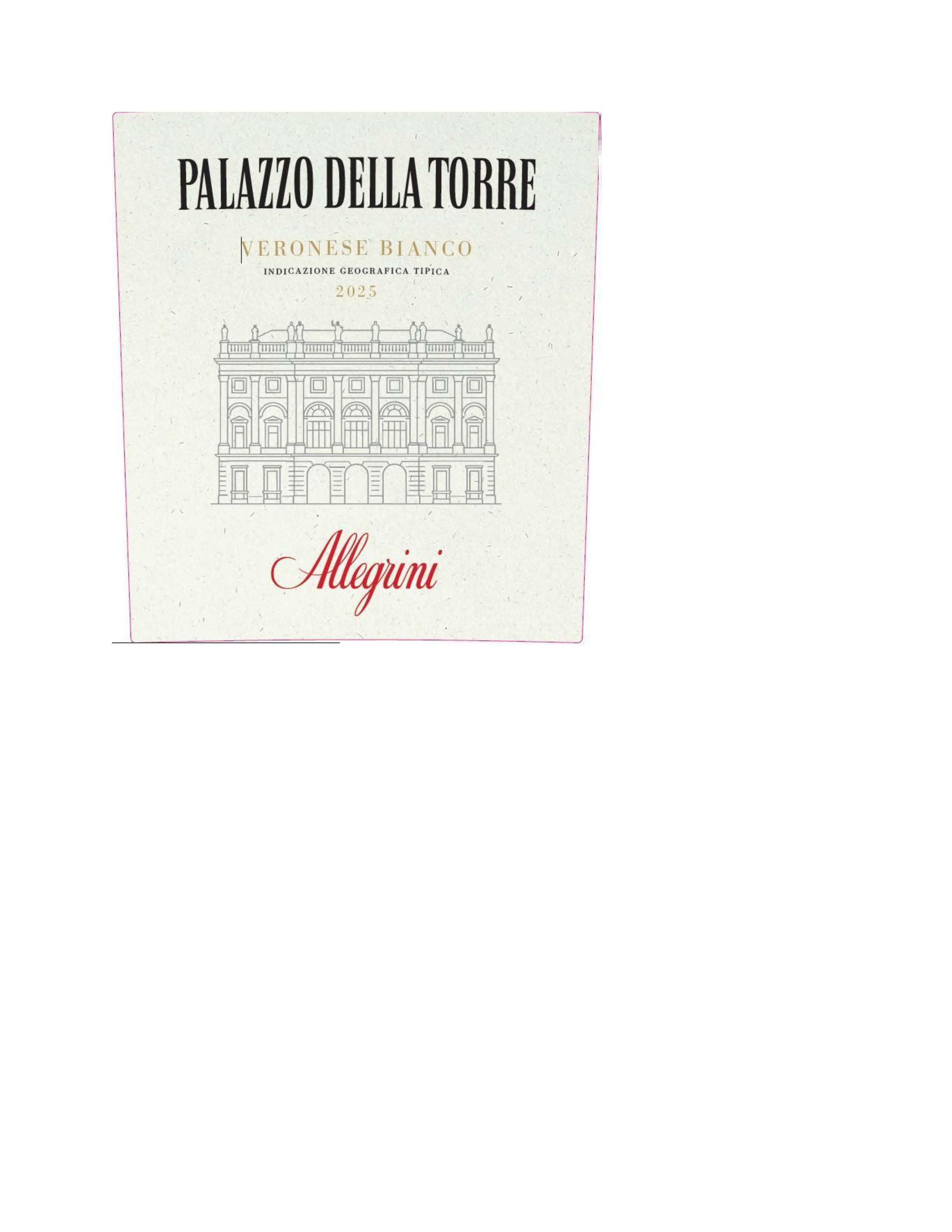 TABC label artwork for Allegrini White Wine Palazzo Della Torre Veronese Igt